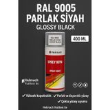 Helmach Ral 9005 Parlak Siyah Ve Mat Siyah Sprey Boya 400 Ml