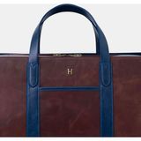 Helmbrook Leonard Hakiki Deri Unisex Askılı Seyahat Çantası