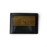 HELMBROOK London Kompakt%100 Hakiki Dana Derisi Unisex Cüzdan, El İşçiliği Hand Made, RFID Korumalı, 4 Kredi Kartı Bölmeli, Bozuk Para Bölmeli, Metal Çıtçıtlı, Hediye Kutulu