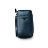 HELMBROOK London%100 Hakiki Dana Derisi Erkek Clutch Çanta, Bilek Askılı, RFID Korumalı, 4 Kart Yuvalı, Fermuarlı, El İşçiliği