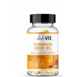 Helovit Pumpkin Seed Oil Softjel 1500 Mg & Saw Palmetto Içeren 2-In-1 Erkek Sağlığı ve Doğal Destek