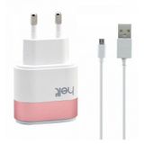 Helt HT-12 2 Çıkışlı 2400 mAh Ev Tipi Şarj Cihazı+Micro USB Kablo