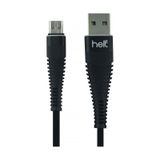 Helt HT-79 100 cm Siyah İp Örgü Micro Şarj ve Data Kablosu