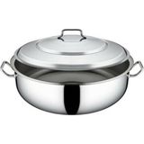 Helvane Tencere 30X18 (12,7 Lt) Gri / Tek Ebat