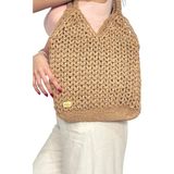 Helybag El Yapımı Örgü Omuz Çantası – Astarlı, Heybe Çanta, Bohem & Minimal Stil Yazlık Kadın Çanta
