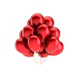 helyum pasta 12 Inç Metalik Kırmızı Balon 5'li