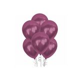 helyum pasta 12 Inç Metalik Mürdüm Balon 5'li