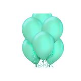 helyum pasta 12 Inç Metalik Su Yeşili Balon 5'li