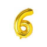 helyum pasta Folyo Balon 6 Rakamı Gold 16 Inç (40 Cm)