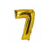 helyum pasta Folyo Balon 7 Rakamı Gold 16 Inç (40 Cm)