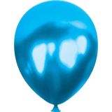 Helyuma Uyumlu Mavi Metalik Balon Mirror Balon 12 inç 100 Adet Metalik Mavi Balon 12 inch