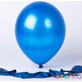 Helyuma Uyumlu Metalik Balon Mavi 12 inch 100 Adet