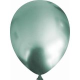 Helyuma Uyumlu Yeşil Krom Balon Mirror Balon 12 inç 50 Adet Krom Yeşil Balon 12 inch