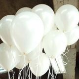 Helyumla Uçan Baskısız 12 inc 100 Adet Mat Beyaz Balon