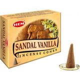 Hem 1 Kutu 10 Adet Sandal Vanilia Konik Tütsü
