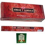 Hem Amber Sandal 6 Lı Tütsü (120 Adet Çubuk ) ve Esterya Plus Defne Sabunu