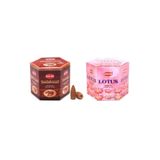 Hem Geri Akışlı Şelale Tütsü Konileri Sandal Ağacı Ve Lotus Çiçeği Aromalı 80 Adet Karışık Backflow
