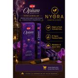 Hem Marka Opium Çubuk Tütsü 120 Adet 6 Paket ve Ahşap Tütsü Kayığı
