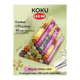 Hem Tütsü 6’lı Farklı Aromalı Çubuk Tütsü Seti – 6 Paket (Toplam 120 Adet)