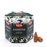 Hem Tütsü Geri Akış Şelale Yasemin Kokulu 40 Konik Tütsü - Jasmine Backflow Incense Cones