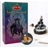 Hem Tütsü Hem Konik Geri Akış Tütsü Sandalwood 1 Paket 10 Adet
