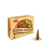 Hem Tütsü Sandal Vanilya 10 Adet Konik Tütsü