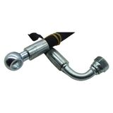 HEMA Hidrolik Direksiyon Hortumu Basınç Bir Ucu Rekor-Bir Ucu Halka REKOR-7250027 - 54C Y - New Holland 55 - Massey Ferguson 65 - 90,5cm - 1 Adet