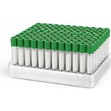 Hema Kan Alma Tüpü 9 ml Yeşil Kapak 100 Lü Heparinli - 09H-Yeşil