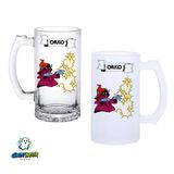Heman Orko Kulplu Bira Bardağı Buzlu Veya Şeffaf Seçenekli 0297