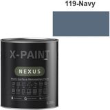 Hemel Arge Toptan X-Paint Nexus Soft Mat Su Bazlı Dönüşüm Boyası 0.75 Lt 119-NAVY - NAVY-119