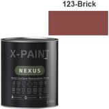 Hemel Arge Toptan X-Paint Nexus Soft Mat Su Bazlı Dönüşüm Boyası 0.75 Lt 123-BRICK - BRICK-123
