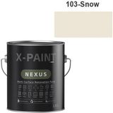 Hemel Arge Toptan X-Paint Nexus Soft Mat Su Bazlı Dönüşüm Boyası 2.5 Lt 103-SNOW - SNOW-103