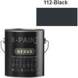 Hemel Arge Toptan X-Paint Nexus Soft Mat Su Bazlı Dönüşüm Boyası 2.5 Lt 112-BLACK - BLACK-112