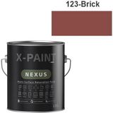 Hemel Arge Toptan X-Paint Nexus Soft Mat Su Bazlı Dönüşüm Boyası 2.5 Lt 123-BRICK - BRICK-123
