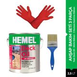 Hemel Teak Deck Bahçe Mobilya 2,5 Lt Bakım Seti 3 Parça