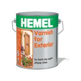 Hemel Varnish For Exterior Su Bazlı Dış Mekan Ahşap Cilası 2.5 L standart
