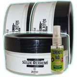 HemenGo BZS7896 Sülük Merhemi Bakım Kremi 3X50 Ml+30 ml Çörek Otu Yağ ile HMNG8632 - Belirtilmemiş