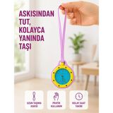 HemenGo Çanta ve Pantolon Için Askılı Charm Saat Kemer Aksesuarı Pembe Hmngoakllıbyi - Renkli