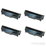 hementoner Canon İ Sensys Mf4450 Toner Muadil Yazıcı Kartuş 4 Lü Ekonomik Paket - Siyah