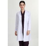 HEMİ Kadın Uzun Gömlek Yaka Doktor Hemşire Öğretmen Önlüğü Beyaz Önlük