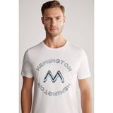 Hemington Logolu Pima Pamuk Beyaz T-Shirt - Off White