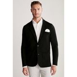 Hemington Siyah Giza Pamuk Triko Blazer Ceket - 3XL