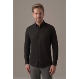 Hemington Supima Pamuk Gizli Düğme Siyah Business Gömlek - XL - Black