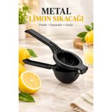 hemlife Gıda İle Temasa Uygun , Metal Döküm , Pasyapmaz , Limon ve Narenciye Sıkacağı SİYAH