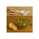 hemlife Metal Narenciye Limon Sıkacağı Özel Tasarım Desenli Limon Portakal Sıkacağı Beyaz