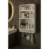 hemlife Yapışkanlı Modüler 3 Katlı 2 Çekmeceli Düzenleyici Organizer Askılıklı&Çekmeceli Banyo Mutfak Rafı
