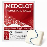 Hemostatik Kanama Durdurucu Tampon, Medclot Hemostatik Kanama Durdurucu Tampon, kanamaları hızla kontrol altına almak için tasarlanmıştır. (2x60cm) (12ft)