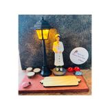 Hemşire Konsept Hediye, Sokak Lambası, Pilili, 15 cm, El İşçiliği