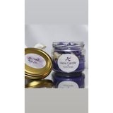 Hena Candles Mor-Lila Limonlu Lavanta Kokulu Kavanoz Mum - 1 Adet