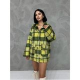 Hena Store Kaşe Kaban - 42 - 349-Yeşil